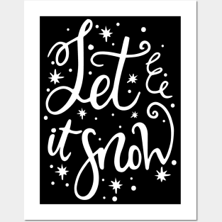 Happy holidays! - Let it snow Posters and Art